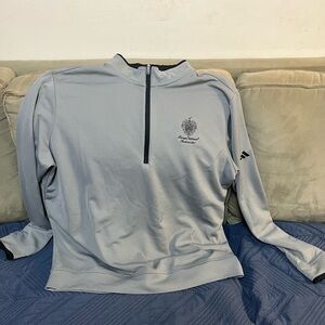 Trump National Bedminster Light Gray Adidas Men’s Size L Golf Pullover Jacket